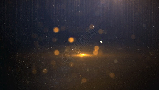 黑金色背景大气光效粒子金色视频gif高清图片