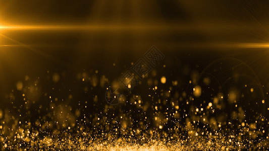 绚丽流星雨光效金色粒子光效动态gif高清图片