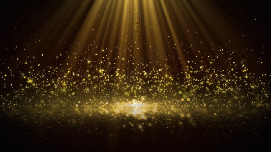 发光舞台灯金色粒子光效gif高清图片