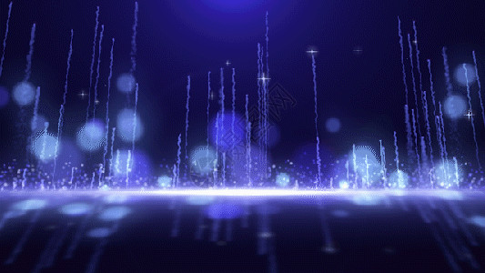 蓝色舞台背景梦幻粒子空间舞台gif高清图片