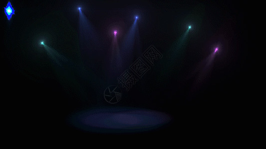 清新紫色舞台酷炫舞台灯光gif高清图片
