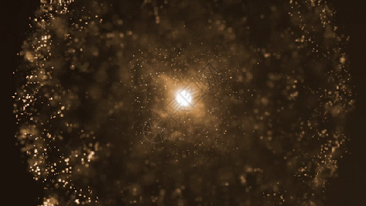 爆炸炫酷素材金色唯美粒子高清图片