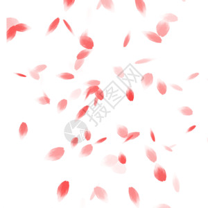红色婚庆名片花瓣gif高清图片