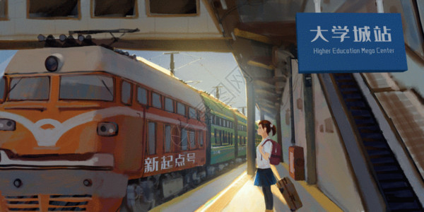 成都火车站毕业离校坐火车工作gif高清图片