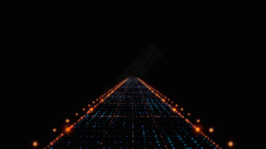 金字塔形状流程三维粒子轨道gif高清图片