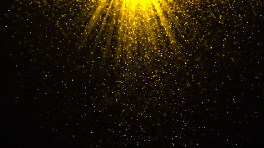 黄背景加素材金色粒子gif高清图片
