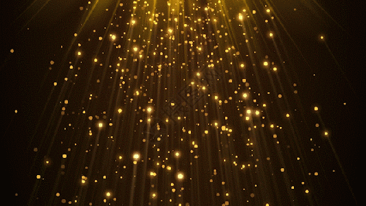 光效金色粒子雨gif图片