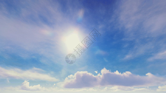 阳光明媚的天空震撼大气日出天空变化gif高清图片