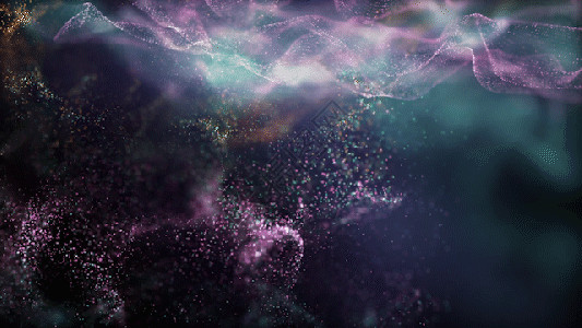紫色烟雾唯美粒子背景gif高清图片