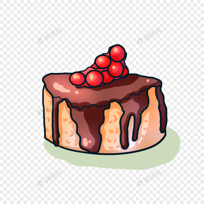 一个好吃的巧克力蛋糕图片