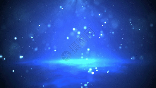 动态光照蓝色粒子背景gif高清图片