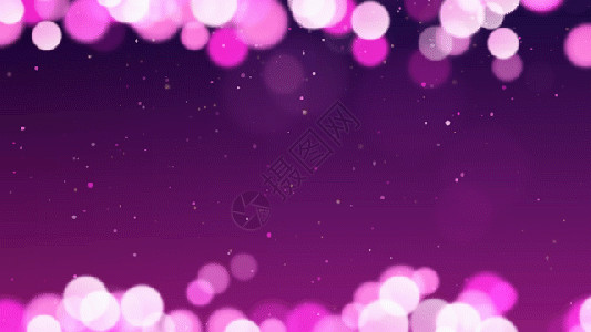 紫色花环边框唯美粒子边框GIF高清图片