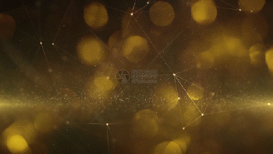 金色光斑粒子背景gif图片