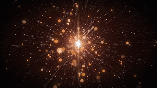 发散状星空粒子推进GIF高清图片