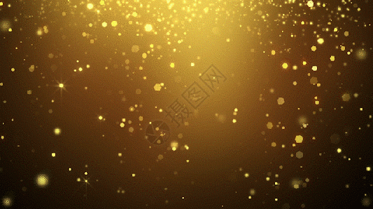 唯美金色粒子背景gif图片
