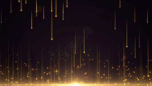 黄色流星光效粒子光效舞台背景GIF高清图片