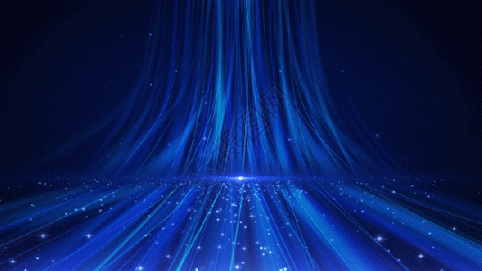 梦幻粒子线条瀑布背景GIF图片