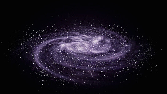 大气紫色大气星云粒子GIF高清图片