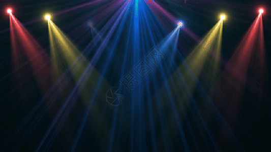 民乐音乐会动态彩色灯光带通道透明背景视频元素GIF高清图片