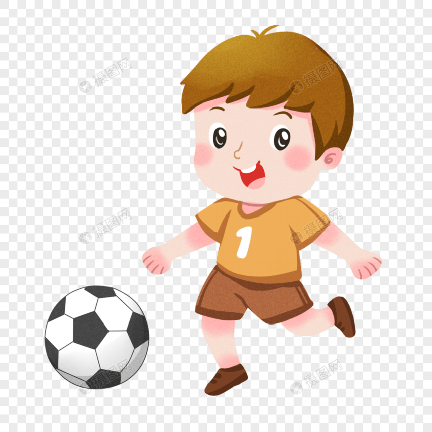 踢球的男孩图片