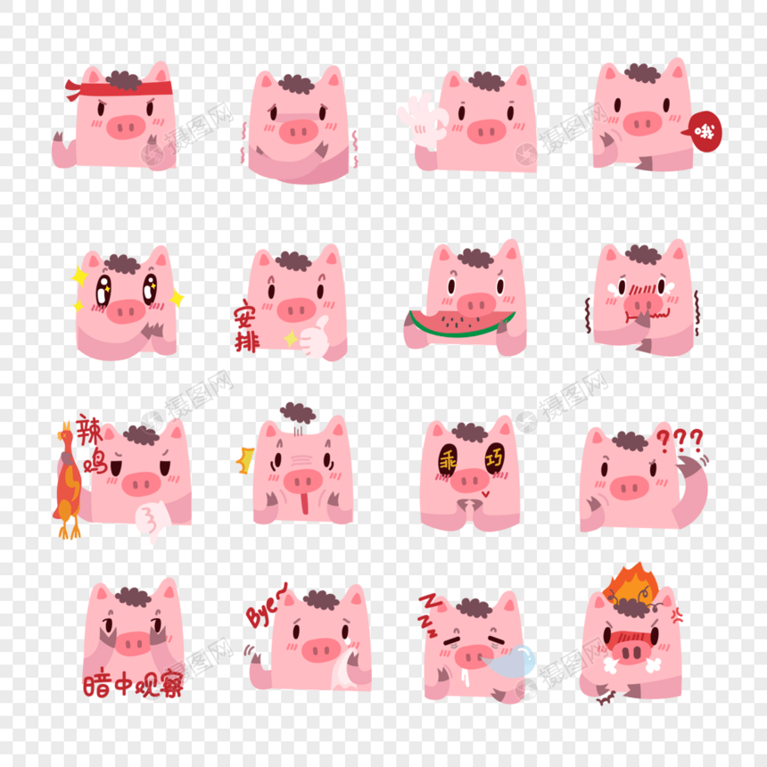 小猪猪表情包图片