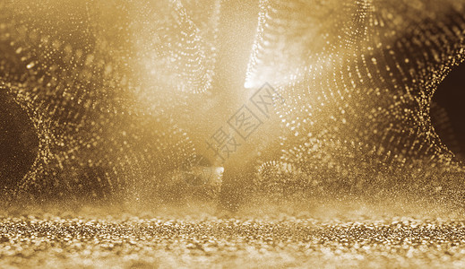 金色粒子抽象背景背景图片
