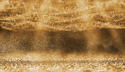 金色粒子海洋大气金色粒子设计图片