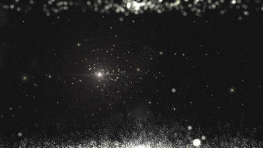 白色粒子光斑GIF图片