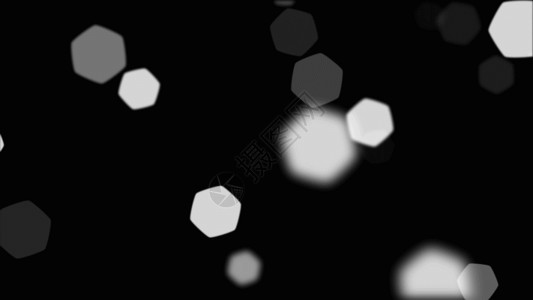 六角星形白色六角光斑GIF高清图片