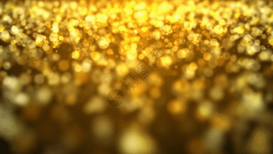 金色粒子动画GIF图片