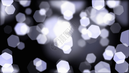 白色闪耀光辉六角光斑动画GIF高清图片