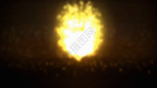 爆炸金色粉末金色粒子球爆炸GIF高清图片