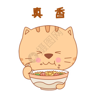 一碗汤汁小肥猫表情包gif高清图片