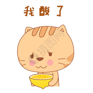 酸山楂小肥猫表情包gif高清图片
