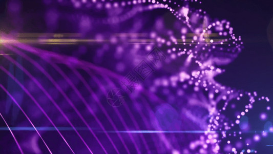 孕照素材紫色粒子光线动画GIF高清图片