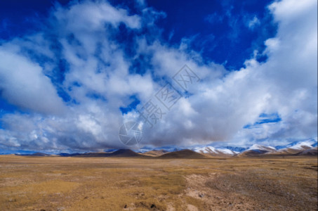 黄土高坡地形风景西藏风光gif高清图片