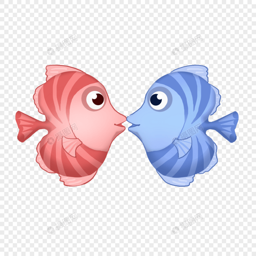 接吻鱼图片