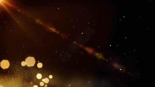 发光颗粒金色粒子光线光斑动画GIF高清图片