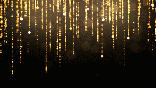 金色粒子帘动画背景GIF图片