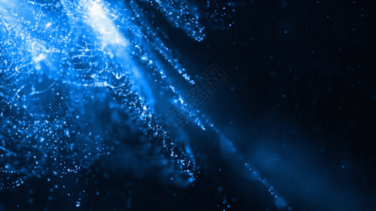 蓝色科技线条粒子GIF图片