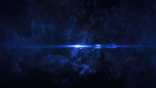 蓝色粒子爆炸动画GIF图片