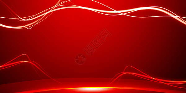红色科技海报红色线条背景设计图片