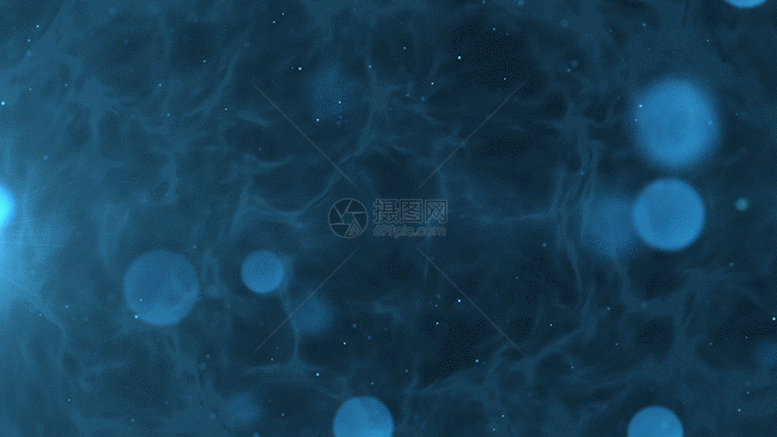 蓝色粒子光斑GIF图片