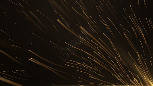 金色金属材质棕色粒子光线动画GIF高清图片