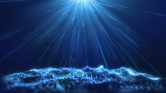 星光灯光梦幻粒子海洋背景gif高清图片