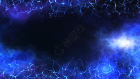 蓝色闪电蓝色粒子动画背景GIF高清图片