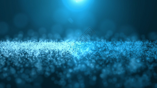 蓝色漂浮粉末蓝色粒子光斑动画GIF高清图片