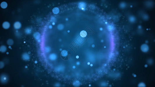 蓝色粒子小球散出动画GIF高清图片