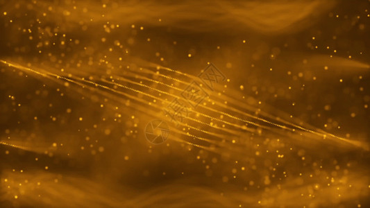 绚丽烟雾棕黄色粒子动画背景GIF高清图片