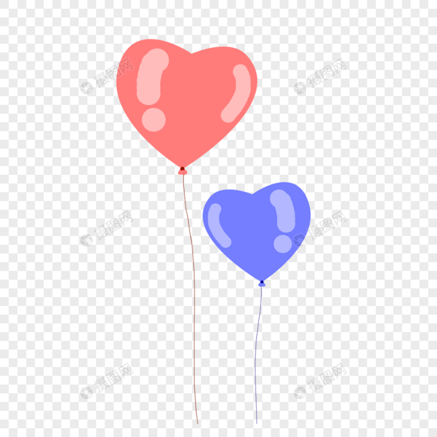爱心气球图片
